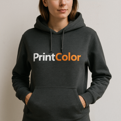 Sudaderas personalizadas en PrintColor. Modelos con o sin capucha, bordadas o impresas.